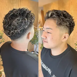 ショート カラー パーマ メンズ メンズパーマ達人/ フェード/イツキのヘアスタイル