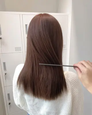 ミディアム カラー ヘアアレンジ 藤岡 誠也のヘアスタイル