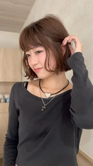 ショート 🎀⋆˙透け感カラー トリートメント/ユズのヘアスタイル