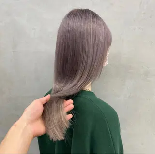 ロング カラー 韓国/ハイトーン/ ボブ🎀MIKU🎀のヘアスタイル