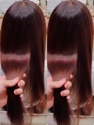セミロング 朝5分でキマる艶髪 ／ヤマダのヘアスタイル