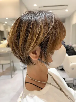 ショート カラー lmu by if所属・久保 亮太のヘアスタイル