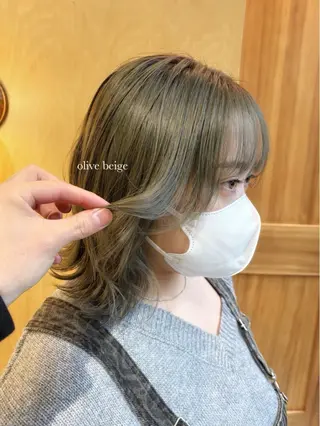 ミディアム カラー 🌈艶ハイトーン🌈 心を込めます🤝涼介のヘアスタイル