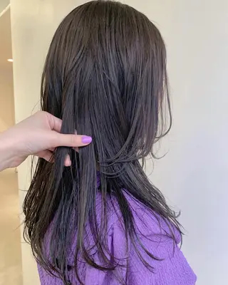 ロング カラー yurika☁️ 似合わせ｜レイヤーのヘアスタイル