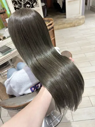 ロング カラー 増渕 駿介のヘアスタイル