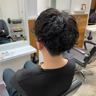 パーマ メンズ 🤎カット/ブリーチ /縮毛矯正/大宮🤎のヘアスタイル