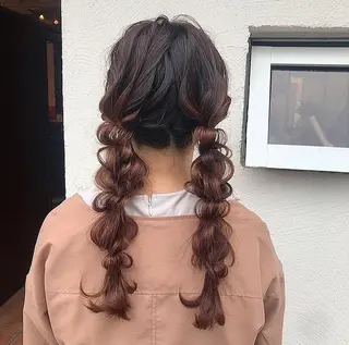 ロング ヘアアレンジ 林 瑠夏のヘアスタイル