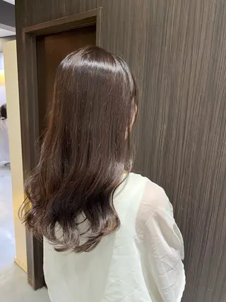 セミロング カラー ヘアアレンジ カラコレ難波店 HIROのヘアスタイル