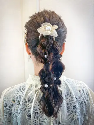 ヘアアレンジ iLuce所属・hair make もりした ゆうのヘアスタイル