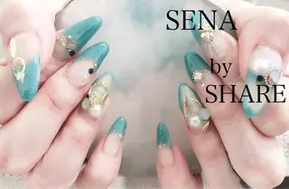 ロング ネイル Sunny&RoyGBiv所属・hiranaka mayuのネイルデザイン