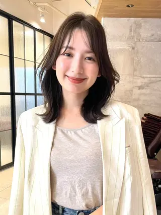 セミロング 無料カットモデル /ショート特化/荒砂のヘアスタイル