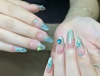 ネイル By moonネイル 🌷ワンホン/韓国風のネイルデザイン