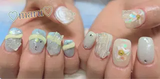 ネイル まるみ♡8/25- 31お休み🙇‍♀️のネイルデザイン