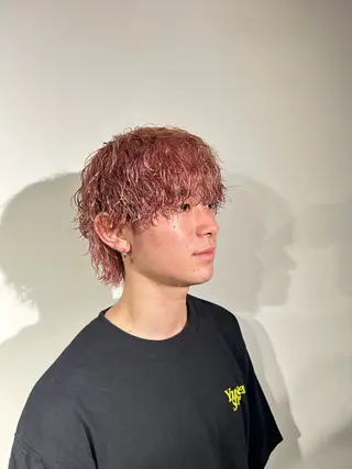 ショート パーマ メンズ become men's hair 名駅店所属・名駅/フェザーパーマ 韓国ヘア/森岡のヘアスタイル