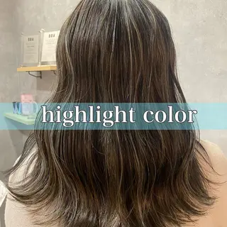 セミロング カラー StellA所属・MIZUKI/町田/ ハイトーンカラーのヘアスタイル