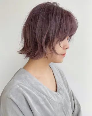ショート ୨୧柔らかいカラー nozomi ୨୧のヘアスタイル