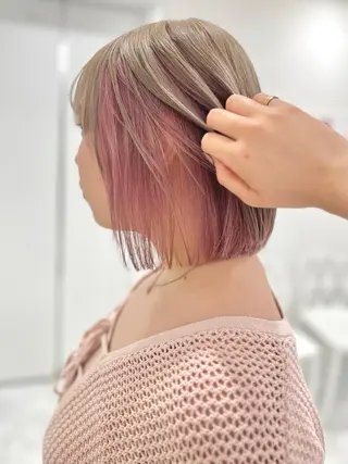 ショート カラー 🫧うる艶トレンド 🫧透明感カラーのヘアスタイル