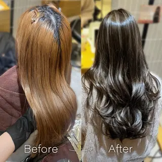 ロング カラー ラフィスヘアードープ所属・👑髪質改善wカラー /ハイトーン/アユカのヘアスタイル