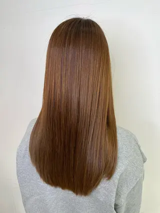 セミロング カラー 斉藤 翔平のヘアスタイル