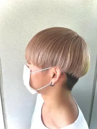 ショート メンズ メンズカット/波巻き TAKUMAのヘアスタイル