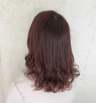 ミディアム カラー 透明感カラー🎀／ マツエクのヘアスタイル