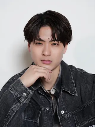 ミディアム パーマ メンズ シースルーマッシュ/ メンズ/KYOHEIのヘアスタイル