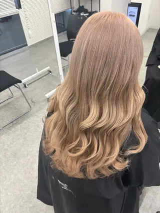 ロング カラー 曲がる縮毛矯正✨️ パーマ🌀 晃哉‎のヘアスタイル