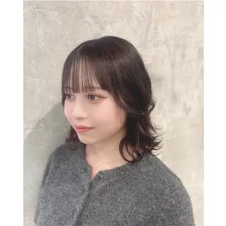 ミディアム カラー ヘアアレンジ ガーリー/耳ツボ 🎀🪄/ amiのヘアスタイル