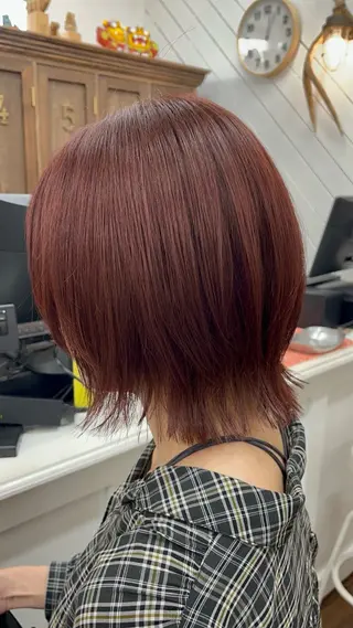 ミディアム カラー 🌟髪質改善 透明感カラー　SAEのヘアスタイル