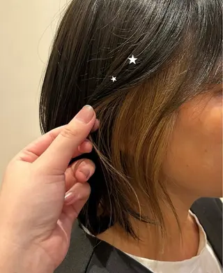 ミディアム カラー 田中 琴鈴のヘアスタイル