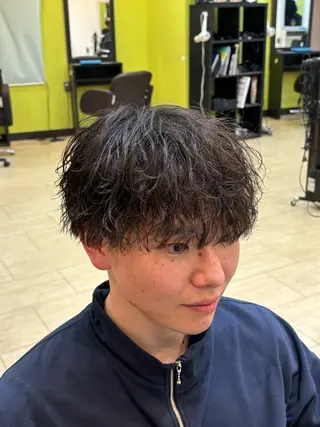 ショート カラー パーマ ✂️メンズ特化✂️ 神田のヘアスタイル