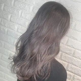 セミロング カラー 髪質改善&縮毛矯正 池本　有宏のヘアスタイル