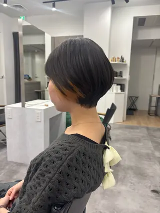 ショート カラー パーマ ヘアアレンジ レイヤー/メンズ🥑 マエダアズミ🥑のヘアスタイル