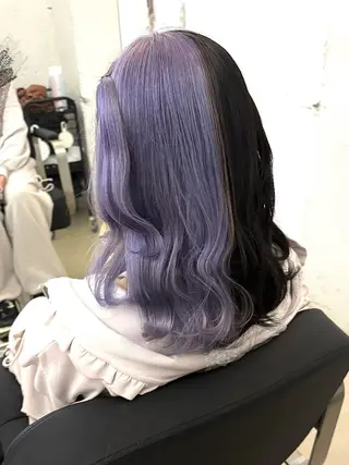 ミディアム カラー 🩵透明感カラー/ 暗髪/YUNA🩵のヘアスタイル