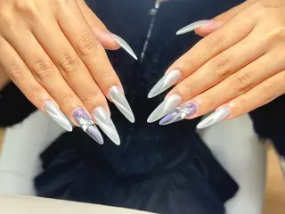ロング Moomi あずりのネイルデザイン