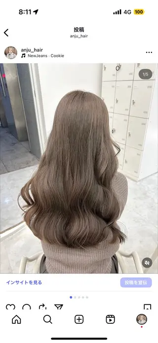 カラー 透ける透明感カラー 🩶anju🪽ྀིのヘアスタイル