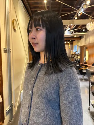 ミディアム カラー Chiho / 梅田 / ボブ/ パーマのヘアスタイル