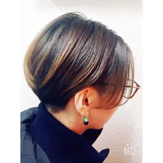 ショート チカ/暖色系カラー/ おまかせ大歓迎のヘアスタイル