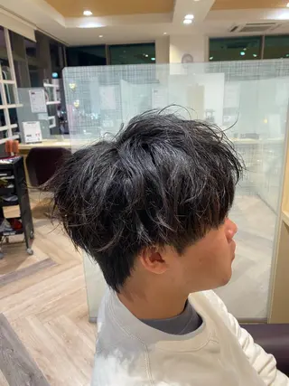 メンズ メンズ特化/フェザー /パーマ/伊勢元のヘアスタイル