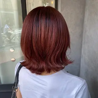 ミディアム カラー newi saLyu 今井海斗のヘアスタイル
