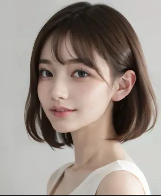 ミディアム 前髪顔周りカット専門 山﨑　歩のヘアスタイル