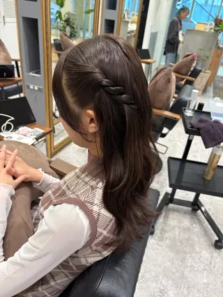 ヘアアレンジ ピンクカラーアレンジ 🩷AYANA🩷のヘアスタイル