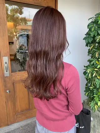 ロング カラー 吉原 由菜のヘアスタイル