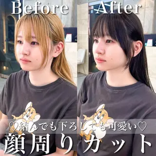 セミロング カラー 韓国ヘア🇰🇷 レイヤー/芝春樹のヘアスタイル