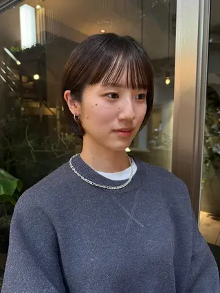 ショート カラー ボブ/ショート 吉田竣のヘアスタイル