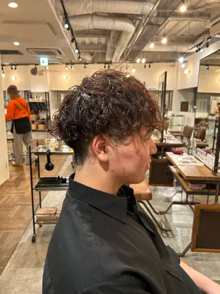 メンズ 切りっぱなしボブ 大阪梅田/きょうかのヘアスタイル