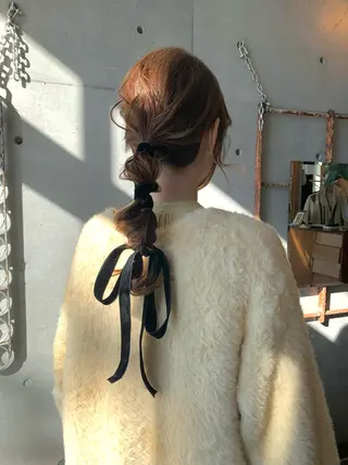 セミロング モリモト サナのヘアスタイル