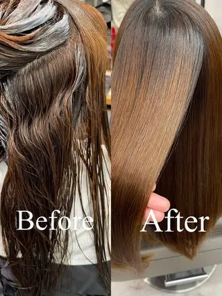 ロング charm《銀座》 ヘアセット/縮毛矯正のヘアスタイル