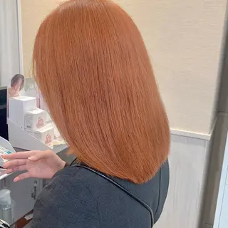 ミディアム カラー NUMBER_ ユイナのヘアスタイル