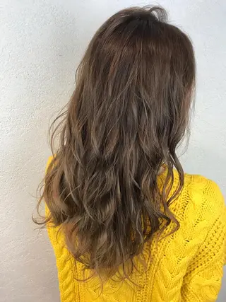 ロング カラー デザインカラー🌈 高木リョウのヘアスタイル